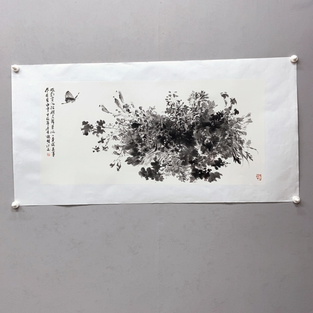 国画黄桂明三尺真人真品