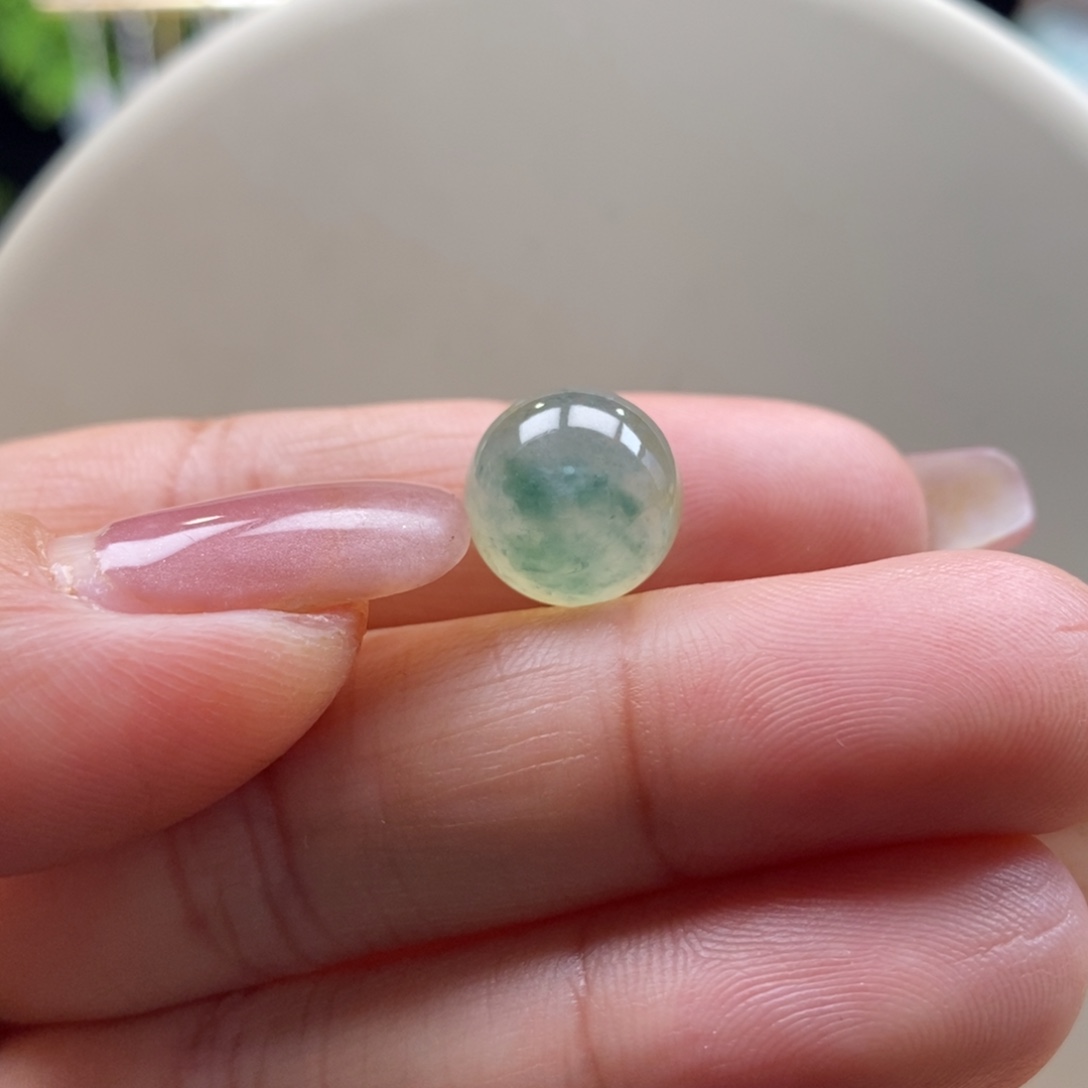 翡翠吊坠(不含链)未镶嵌翡翠冰黄飘花珠卡11.7