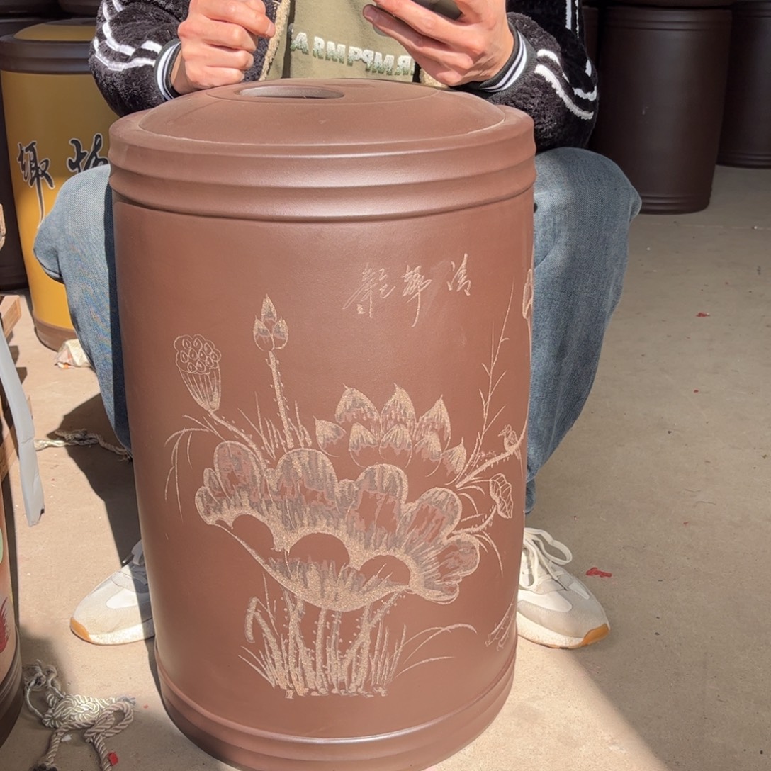 紫砂茶叶罐60 饼茶叶罐