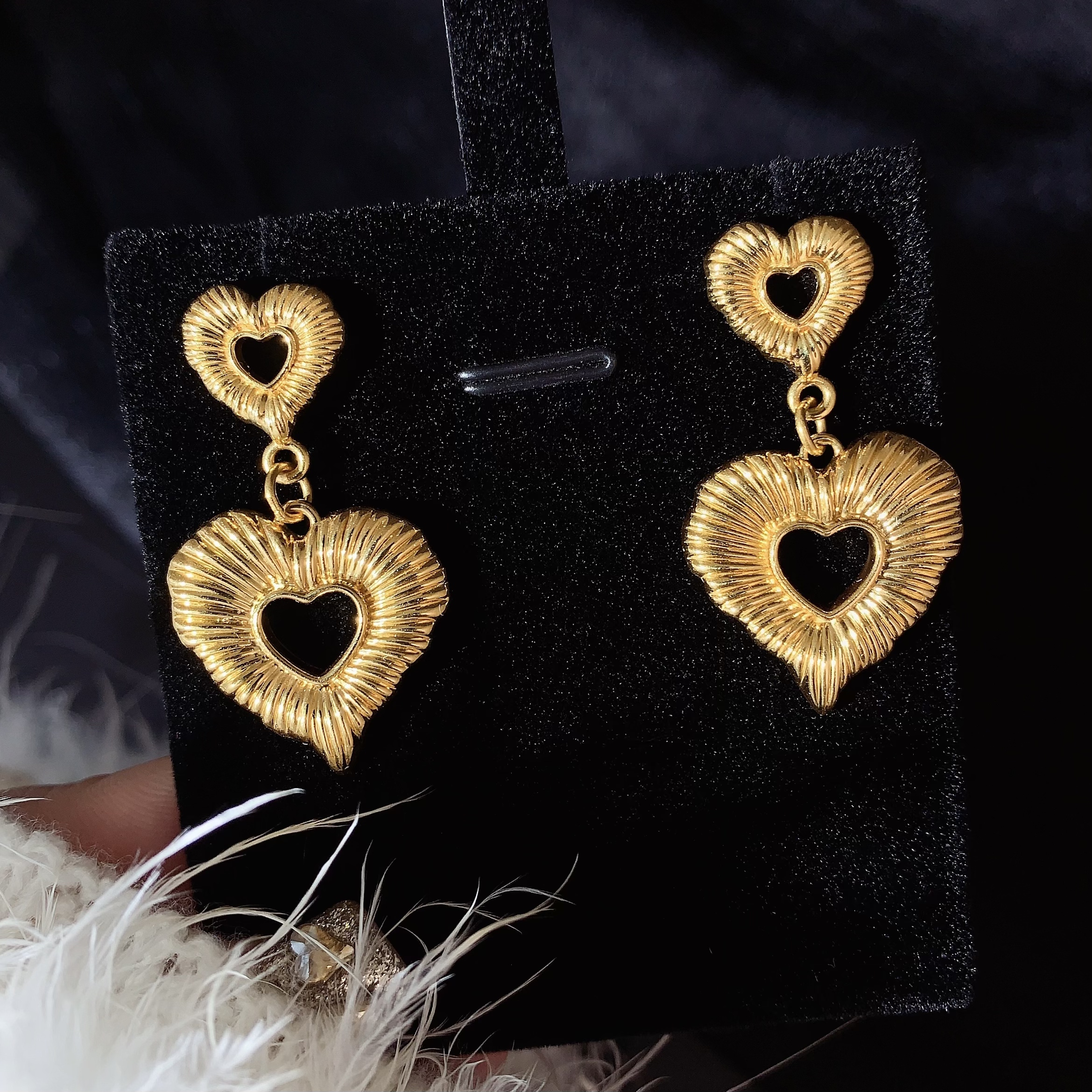 【伟新源】足金999  5D工艺  双爱心直针6.16克