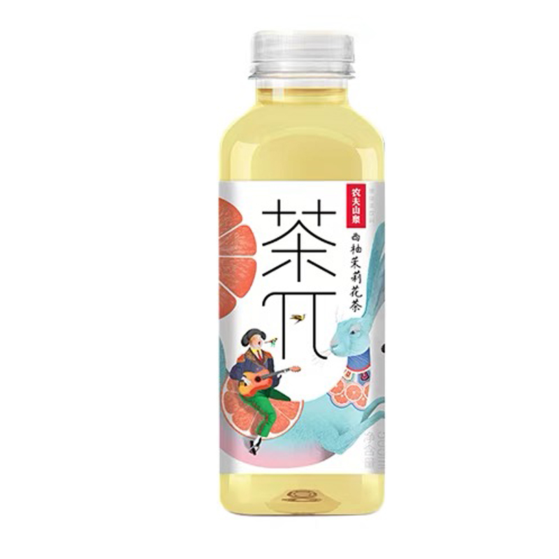农夫山泉茶π茶饮料西柚茉莉花茶果味 500ml