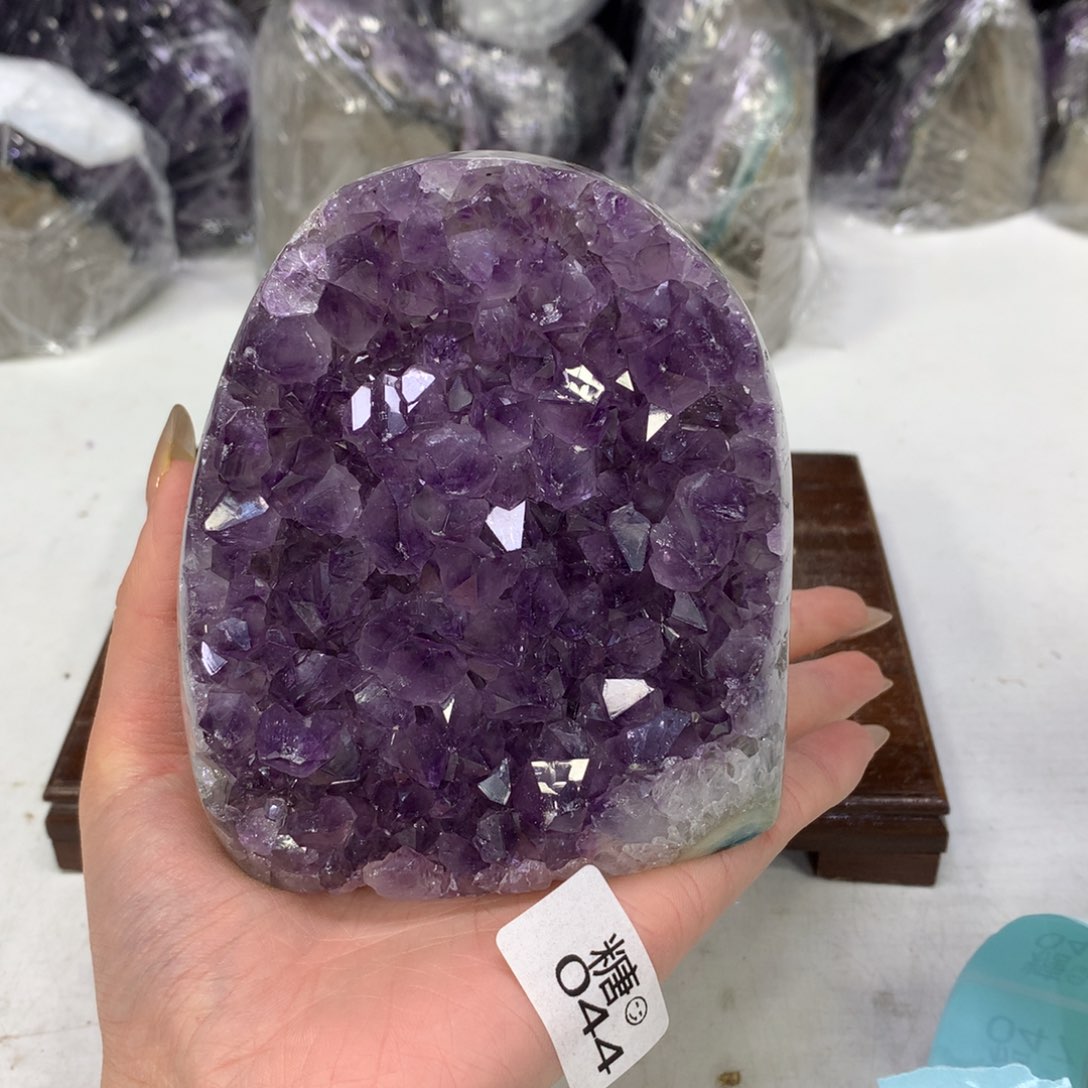 紫晶摆件未镶嵌水晶