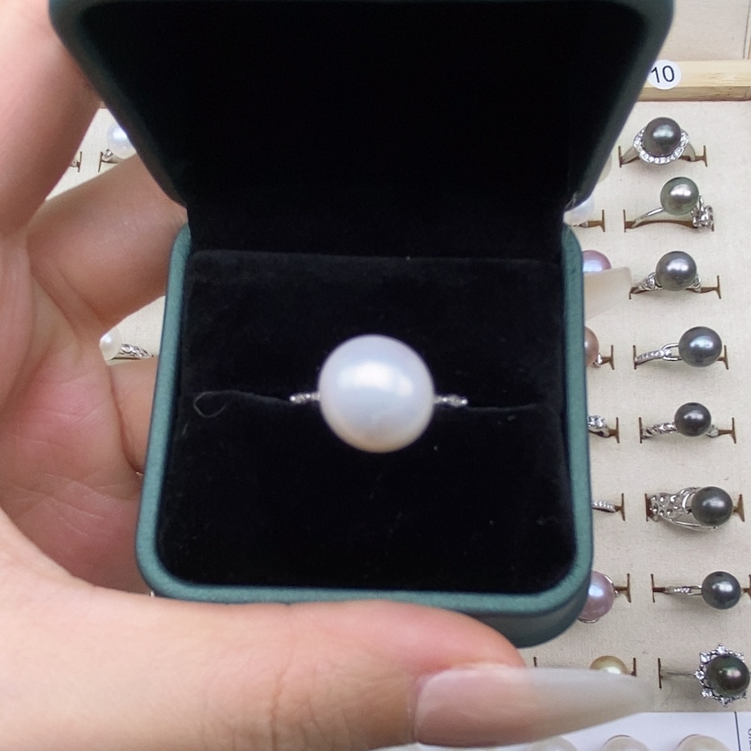 C***戒圈银S925镶嵌海水珍珠