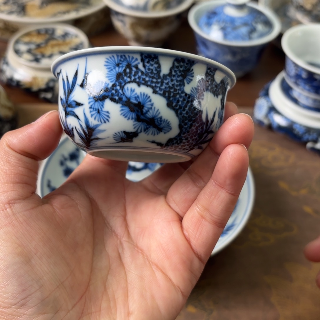 陶瓷摆件景德镇手绘茶器