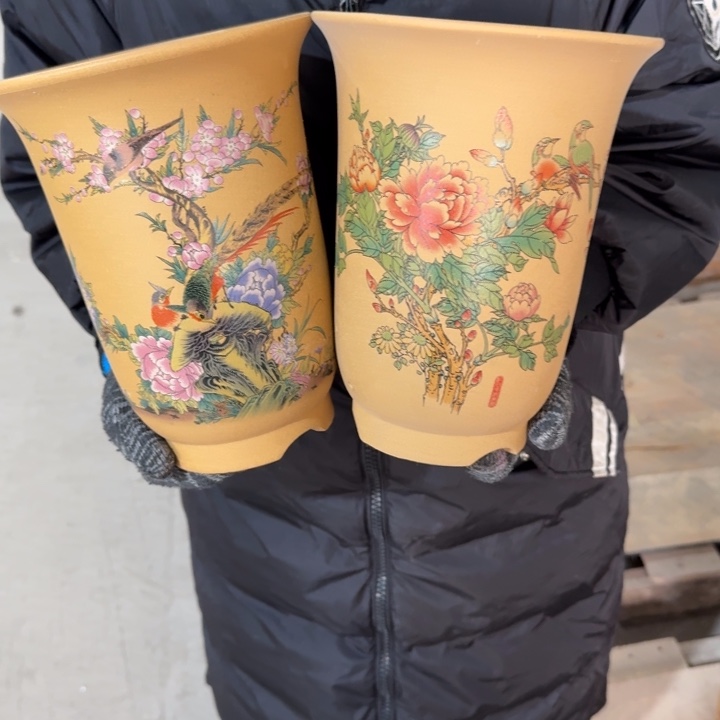 紫砂花盆 包邮包破损 