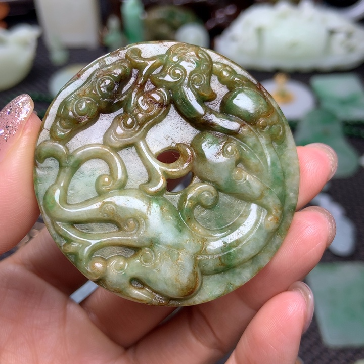 未镶嵌挂件翡翠清