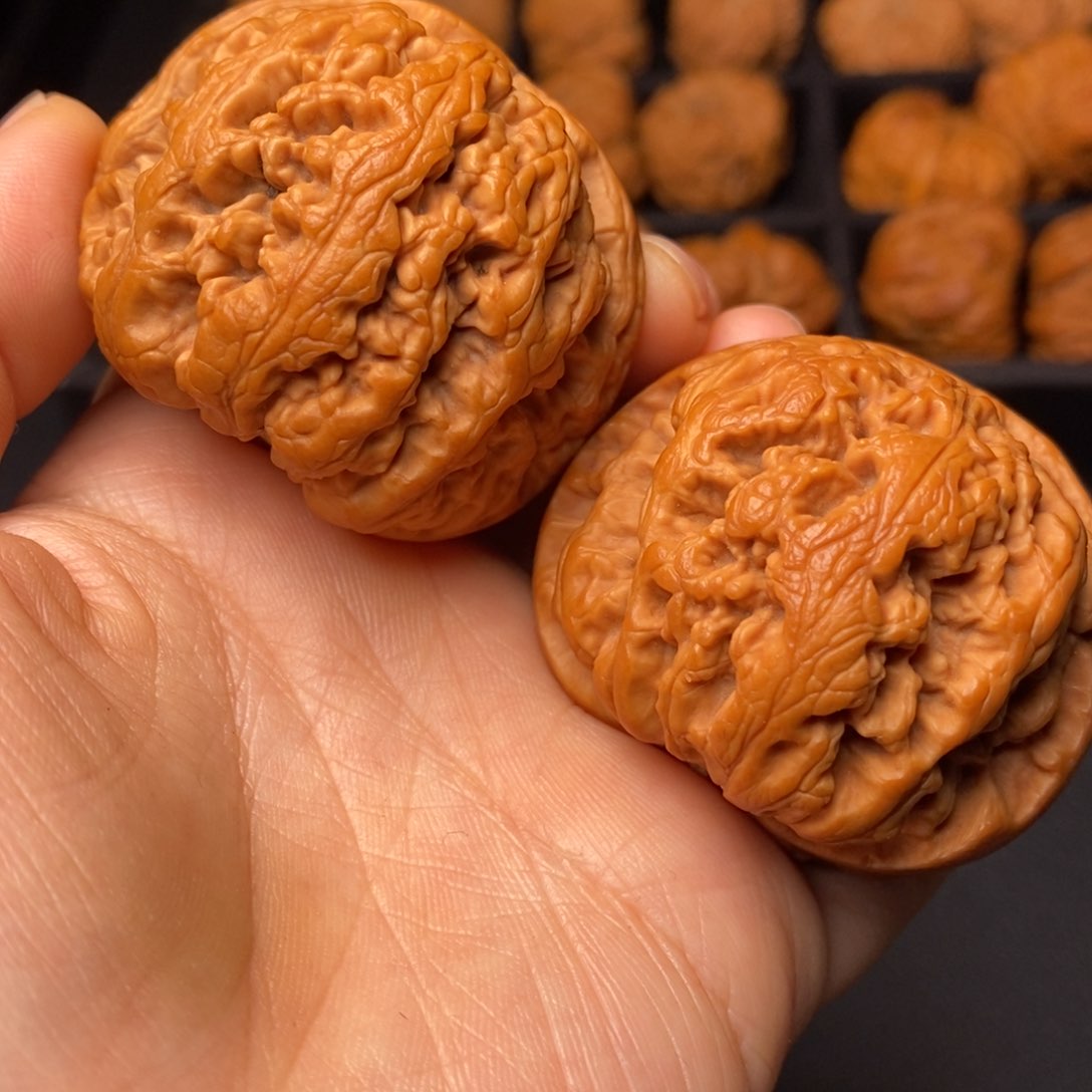 文玩核桃把件秦岭野生核桃