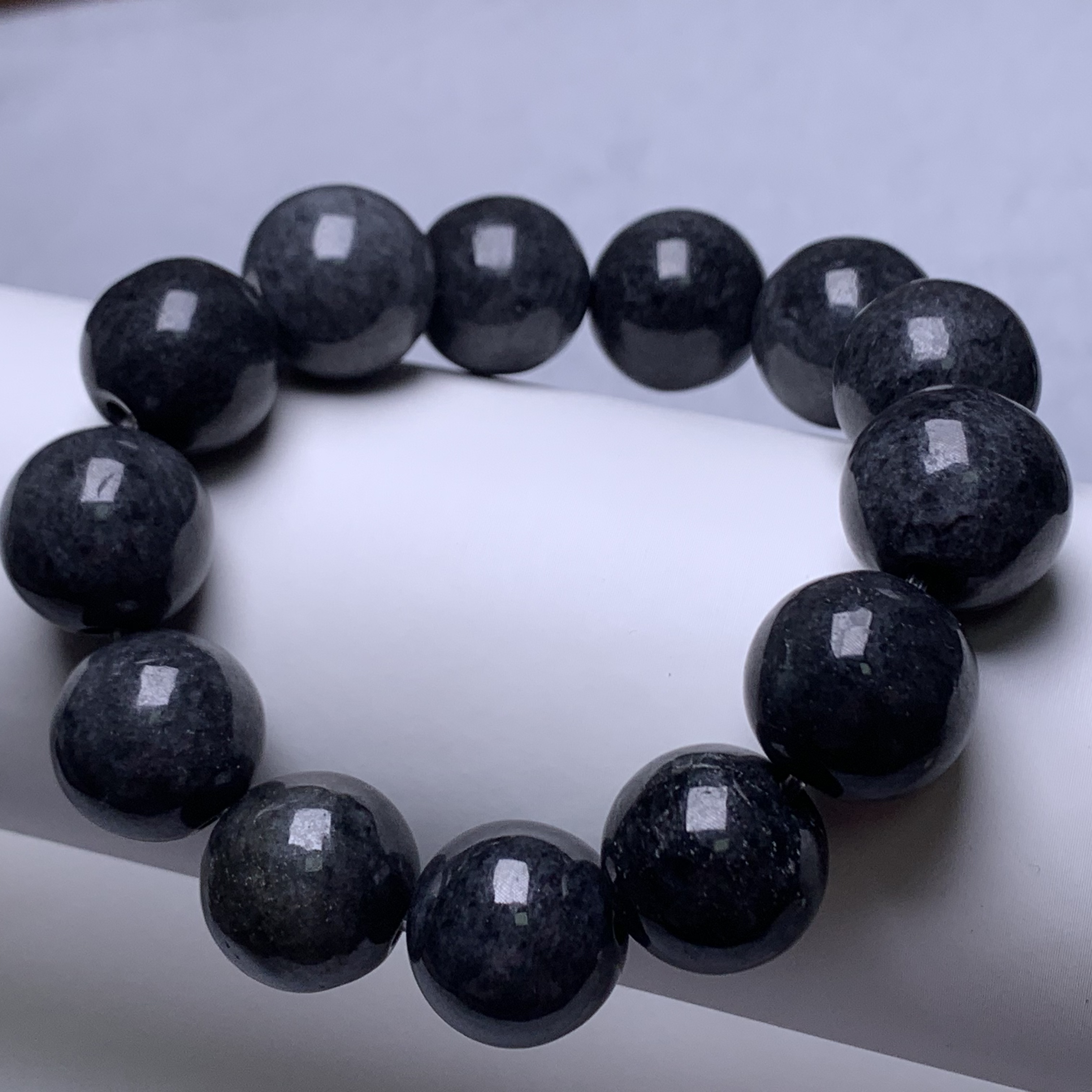 A407珠宝玉石A货翡翠手串