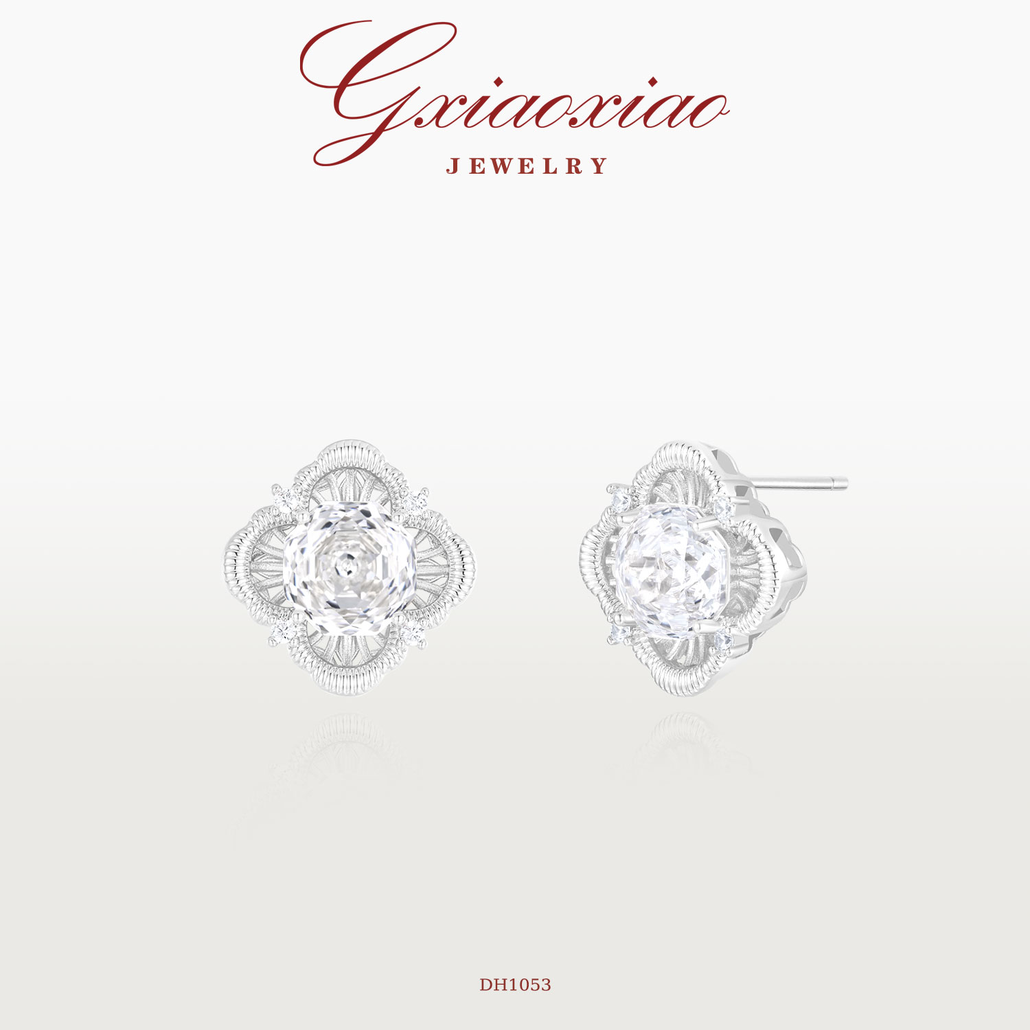 G XIAOXIAO 镀K金【限定】时尚气质高级玫瑰切花瓣耳环 DH1053