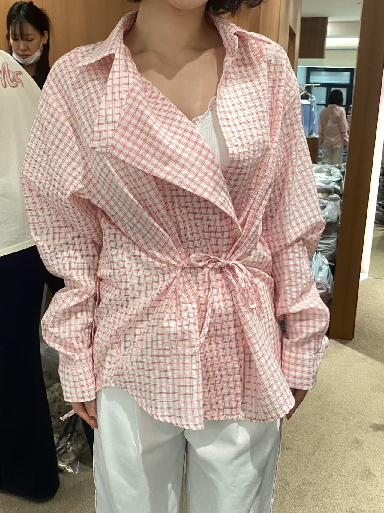 韩国东大门正品时尚格子衬衫011907（NO退NO换）