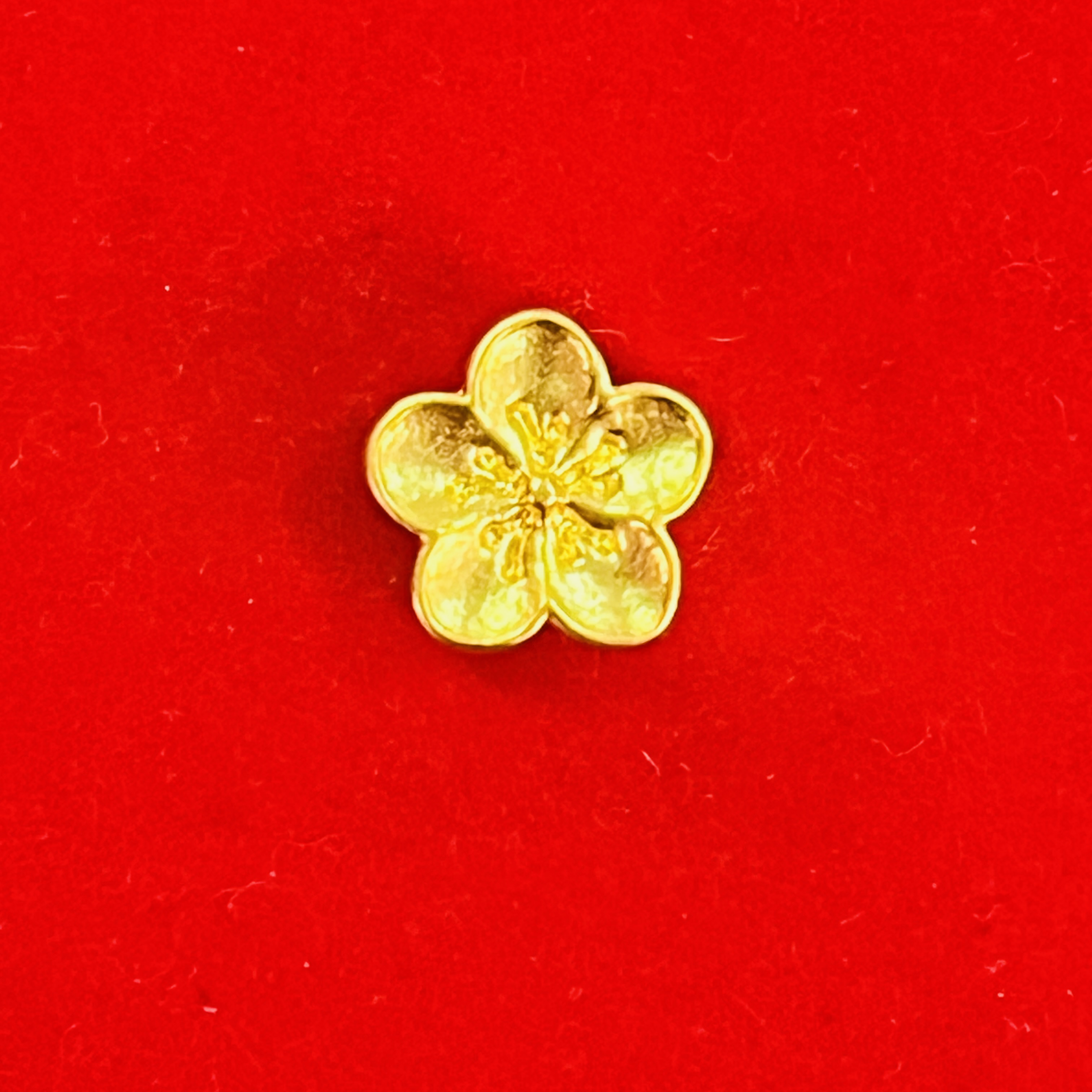 【夏夏专享】足金999饰品 桃花吊坠 GP 0.94