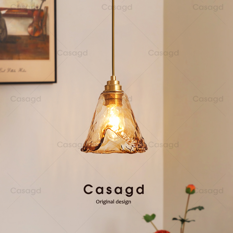 【珀光日暮】卧室床头小吊灯法式中古玄关创意餐厅吧台吊灯卧室