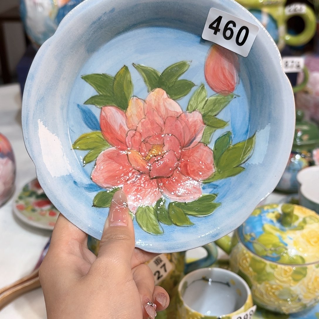 景德镇手绘高温釉下彩陶瓷茶具