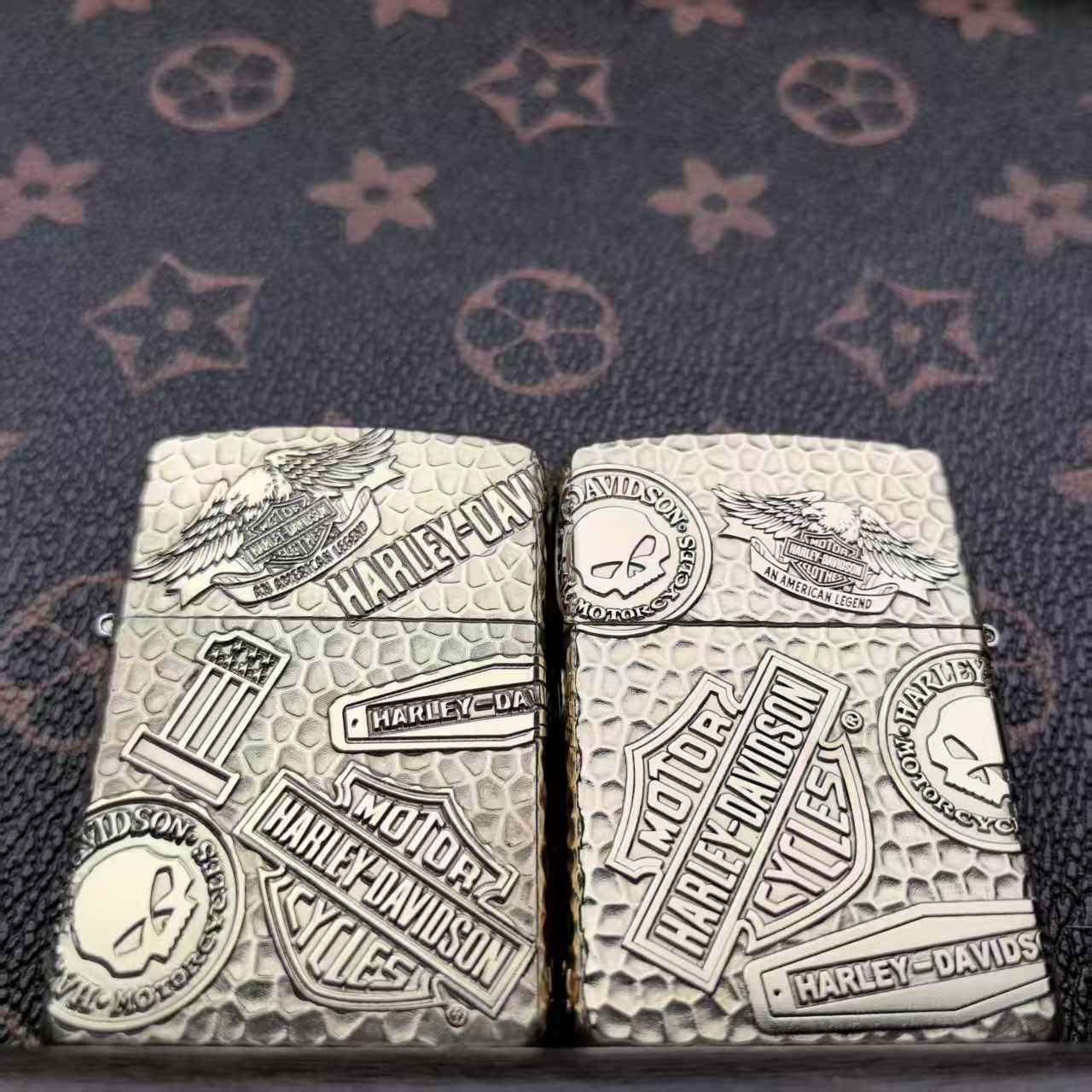 ZORRO3代902S盔甲(哈雷十一章)五面浮雕镶嵌打火机【金蝉工作室】