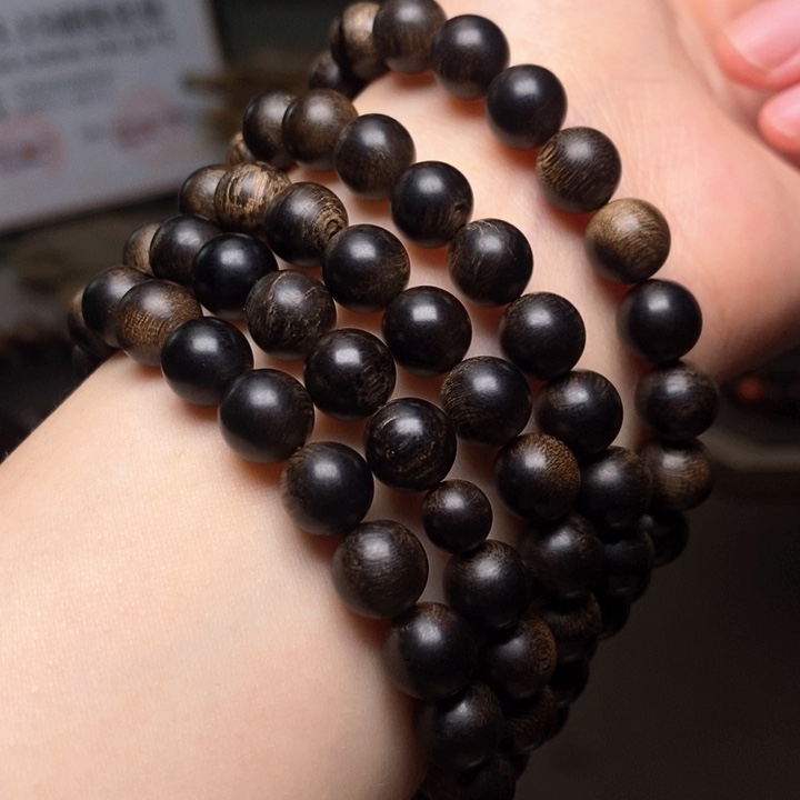 手串沉香越南芽庄白棋楠瘤疤0.8×108