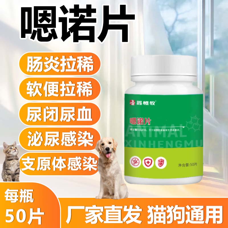 嗯诺片50片/瓶猫狗畜禽鸟兔子通用