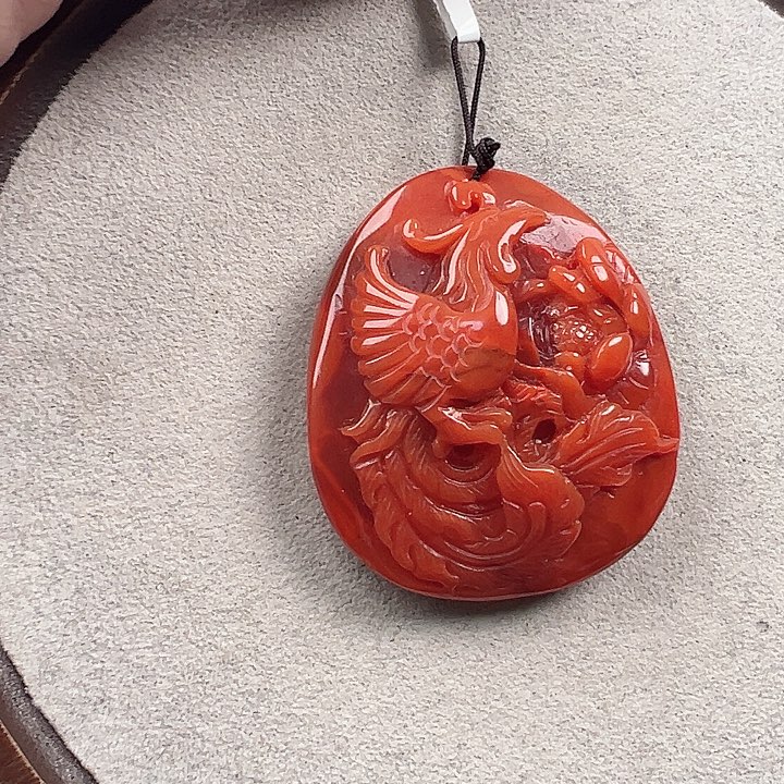 南红玛瑙未镶嵌吊坠