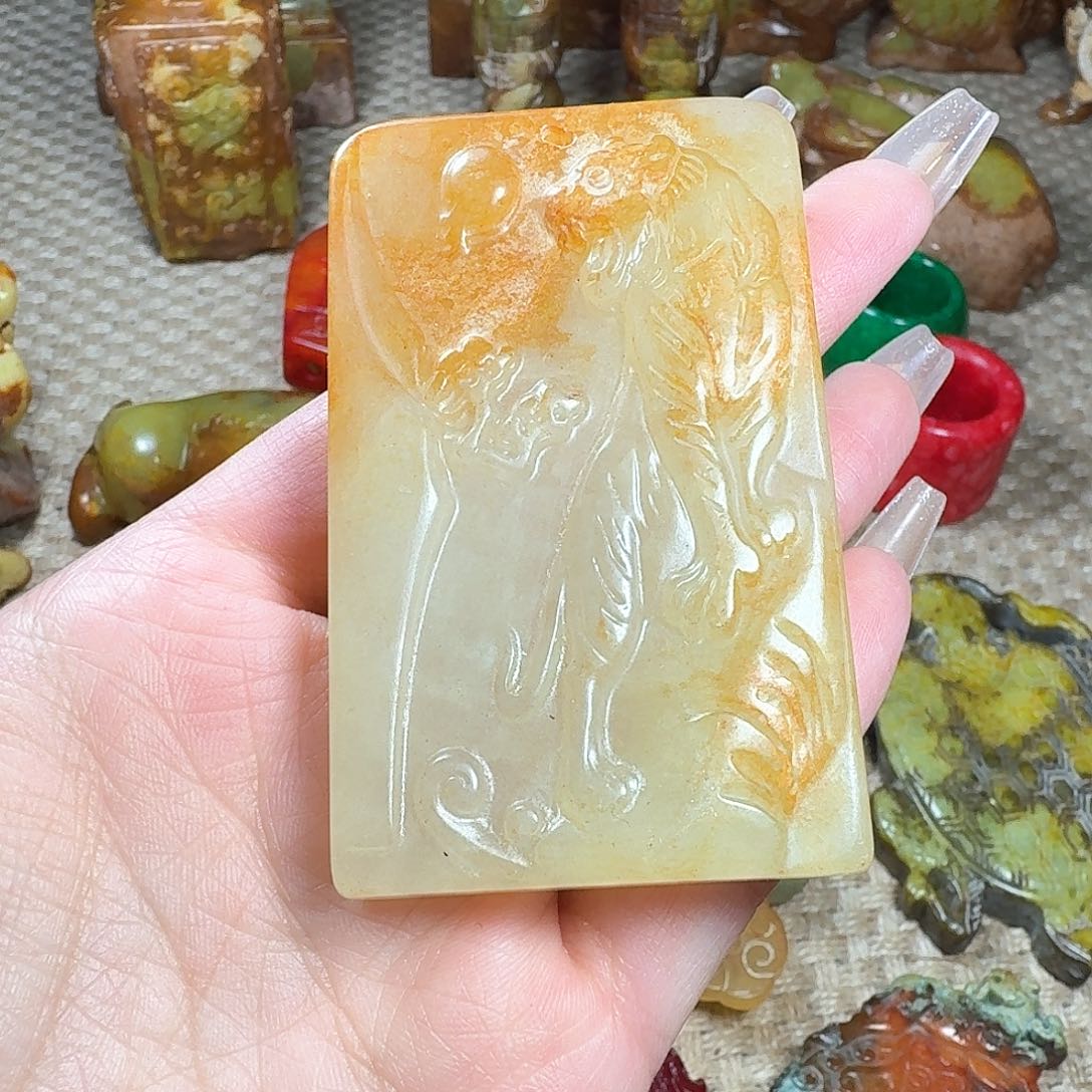 白玉菩提吊坠挂件