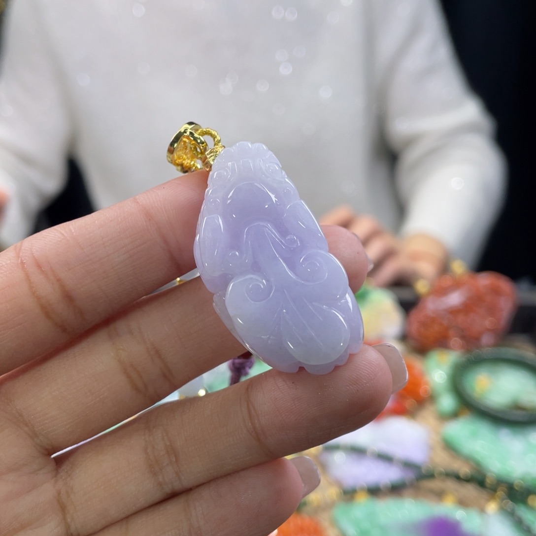 翡翠颈饰未镶嵌代编织