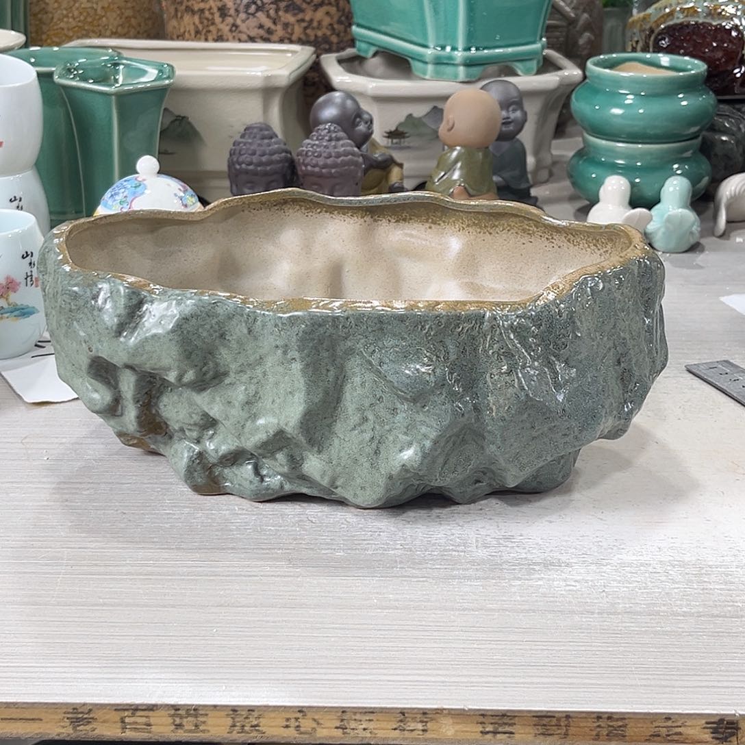 陶瓷绿植多肉微瑕花盆口径28*17*11