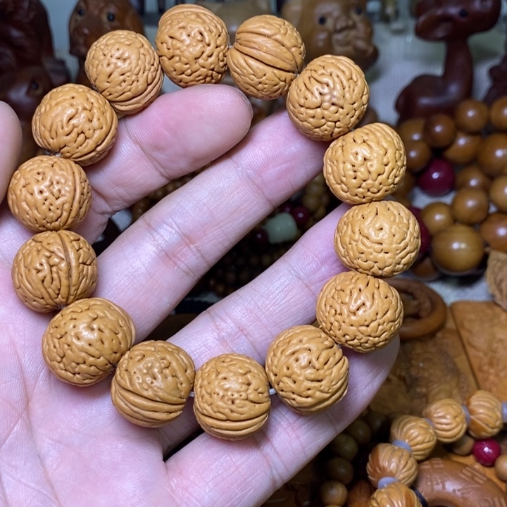 桃木山桃核手串……