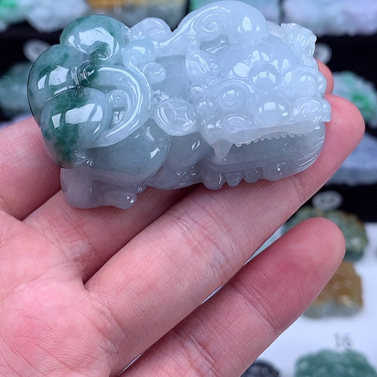 【闪购商品】翡翠颈饰未镶嵌貔貅