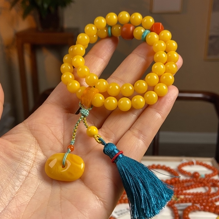 琥珀手链未镶嵌蜜蜡手串8