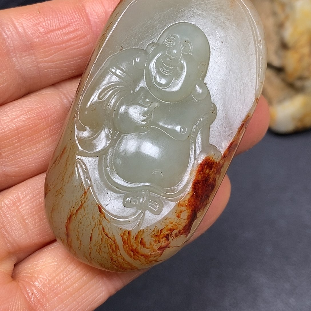 和田玉未镶嵌挂件