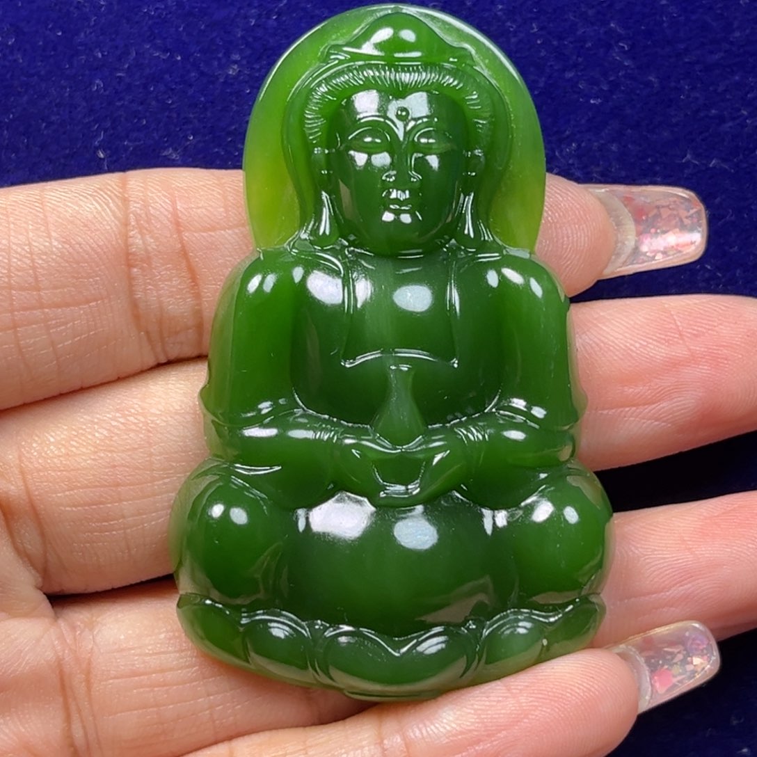 未镶嵌和田玉挂件水*央