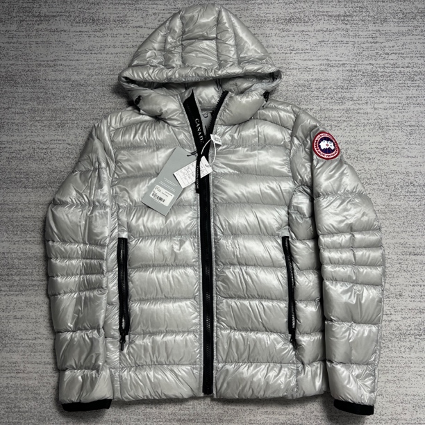 未使用 CANADA GOOSE 加拿大鹅 S 银桦色Crofton轻量化连帽羽绒服