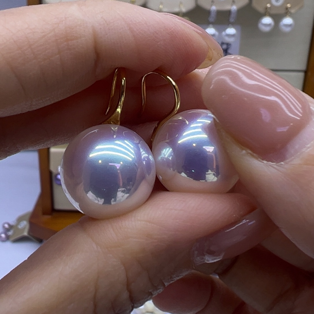 耳饰淡水珍珠银S925镶嵌