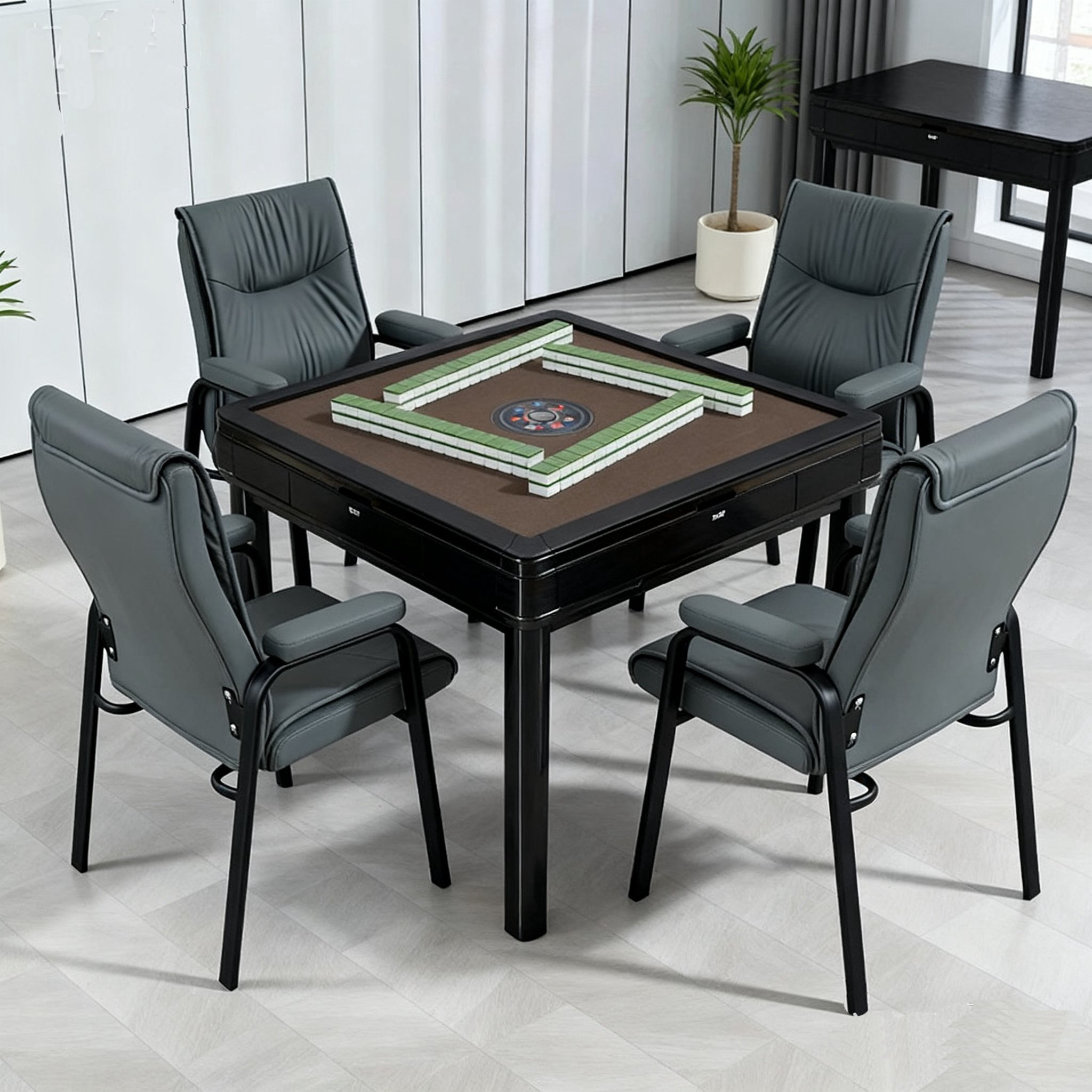 <4张起拍>棋牌室专用麻将椅麻将机小包厢家用久坐舒适打麻将椅子