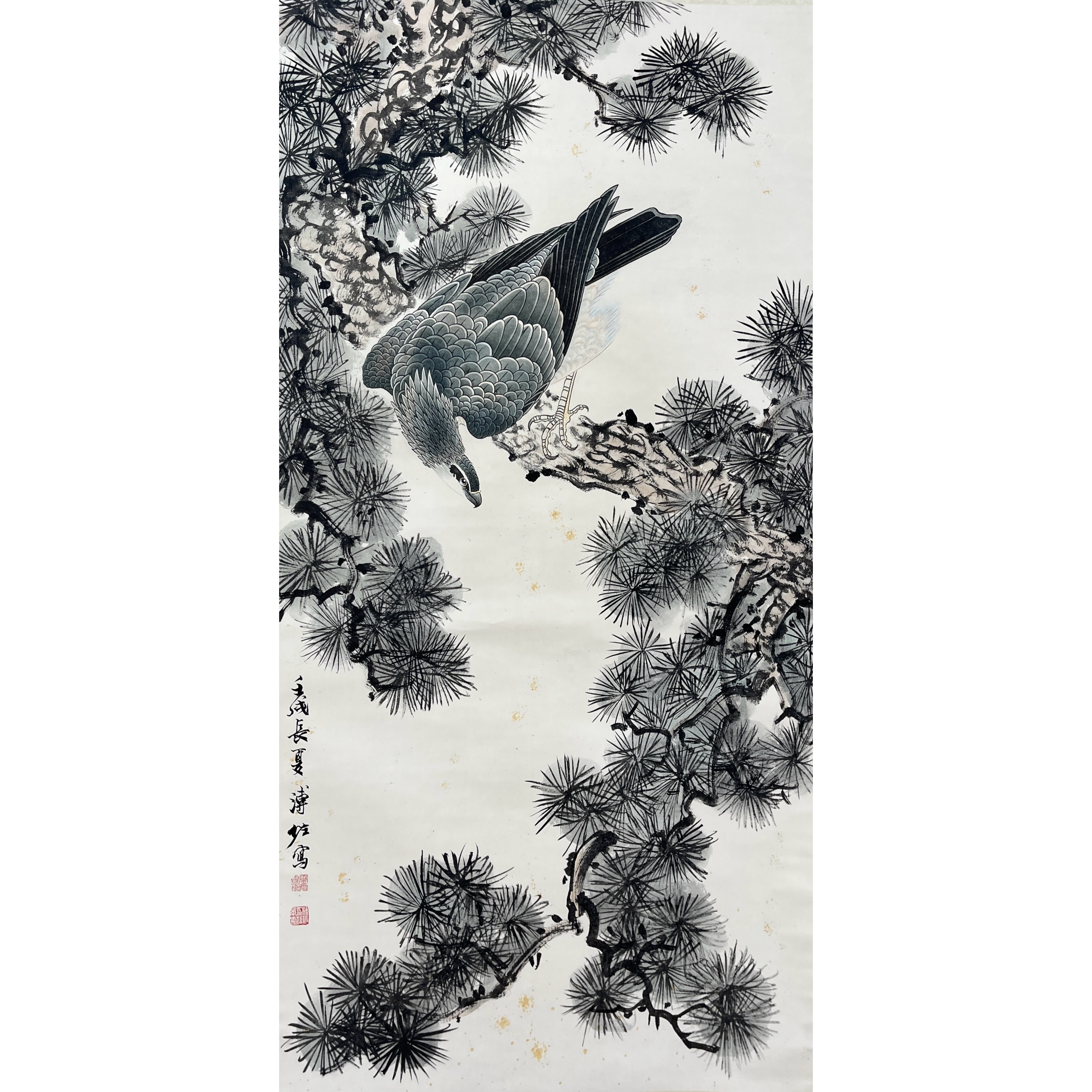 Lot 1207 溥佐《花鸟画》132cm*65cm
