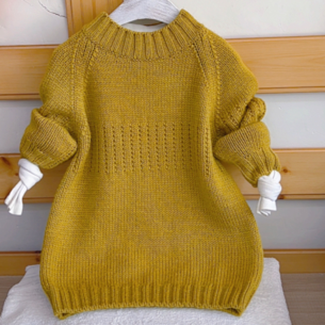 美丽诺羊毛线手工编织儿童（成品毛衣）