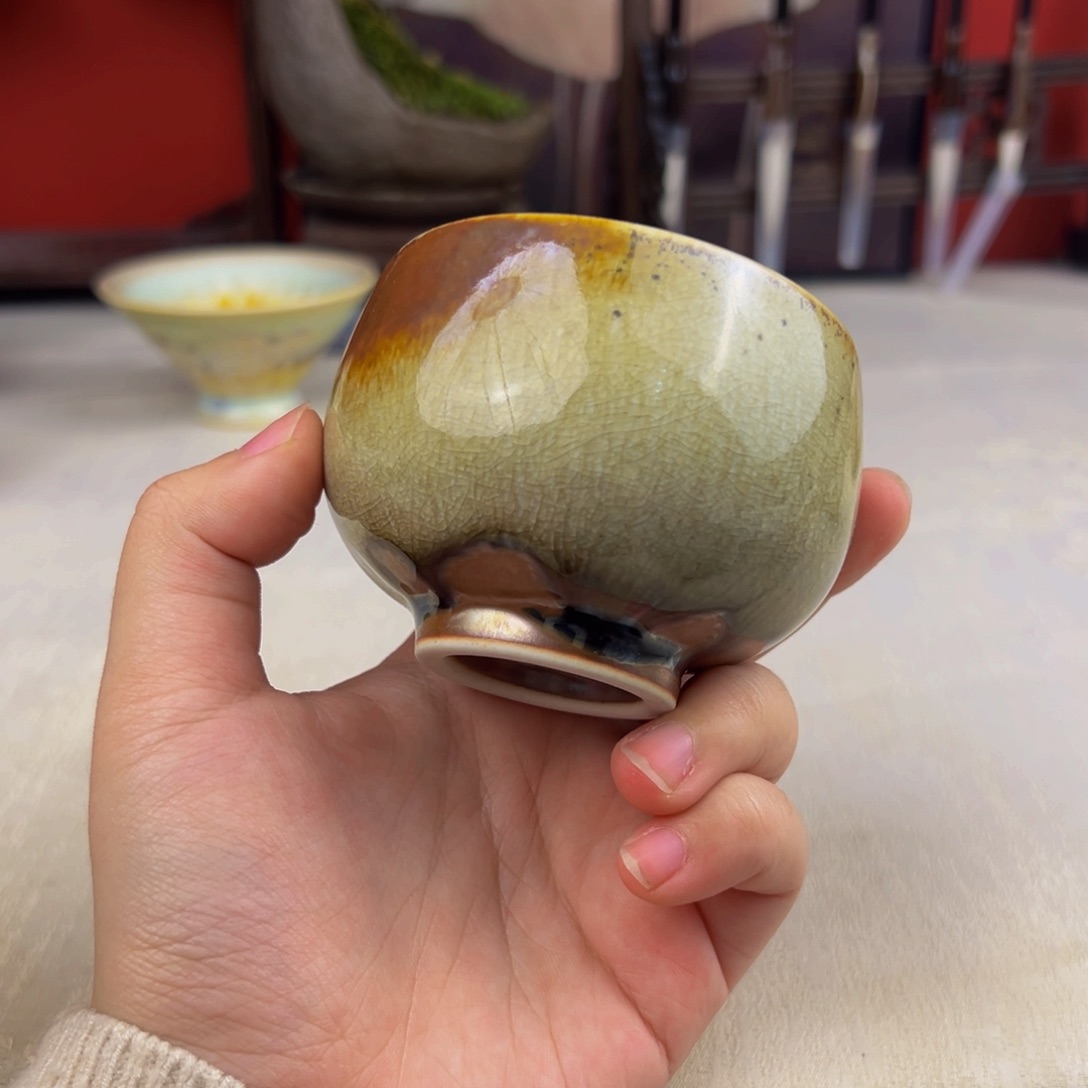杯纯手工柴烧主人杯