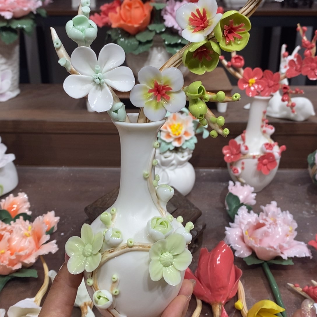 瓷片陶瓷工艺品摆件