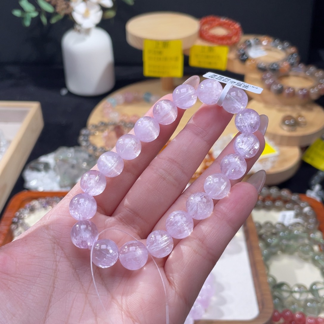 锂辉石手串未镶嵌