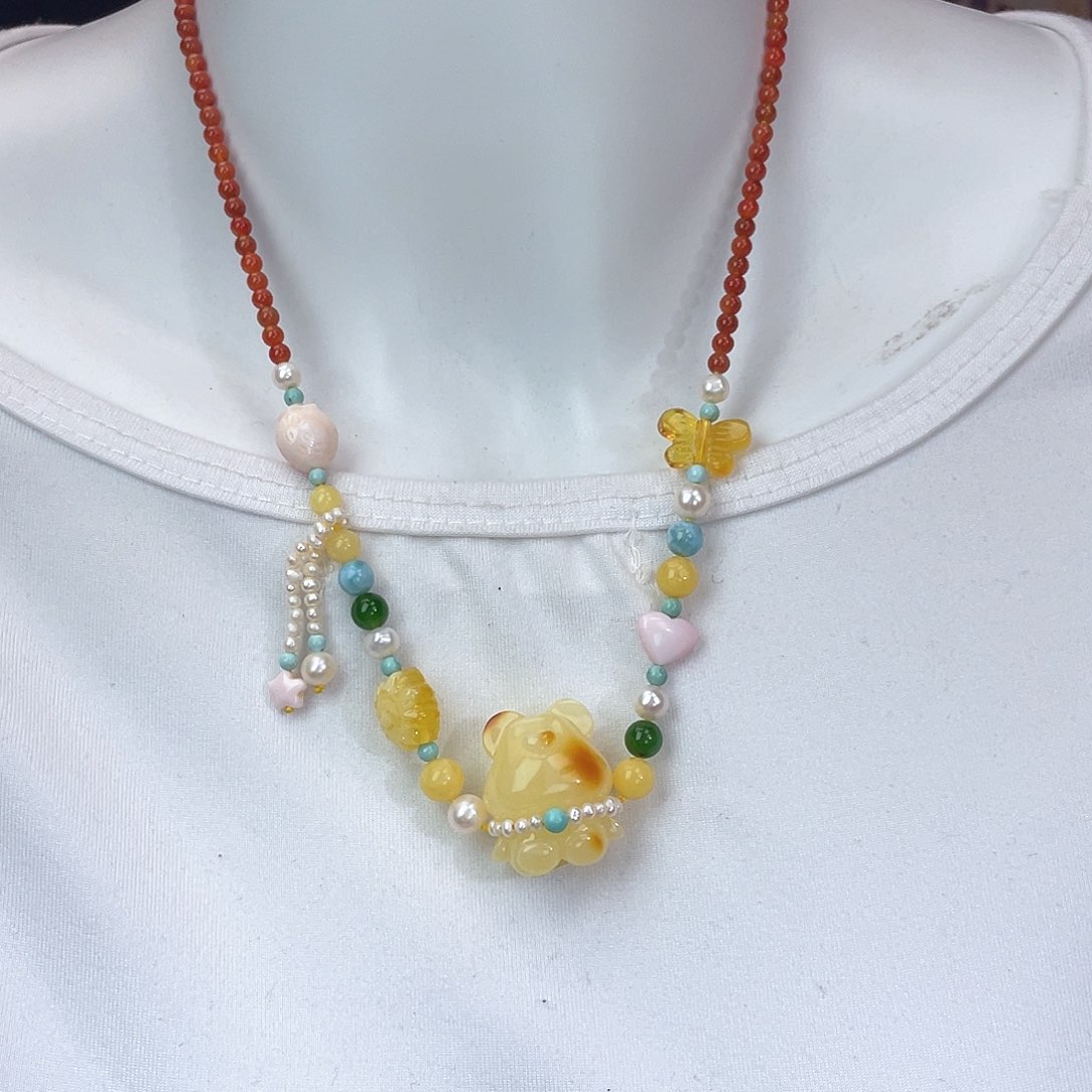 琥珀裸石未镶嵌蜜蜡