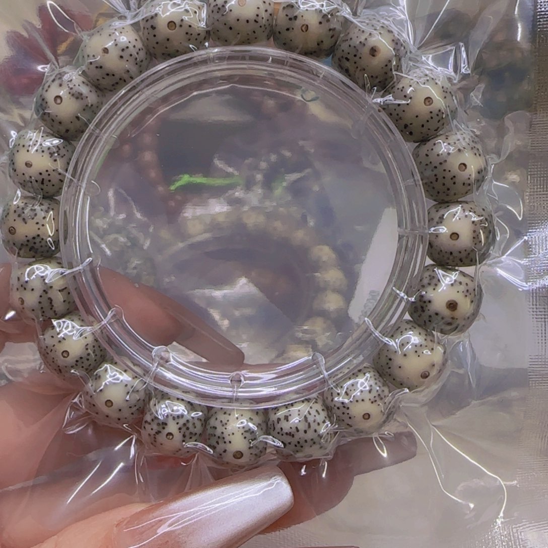 星月菩提手串100哈哈石玉星月菩提1.2桶单圈