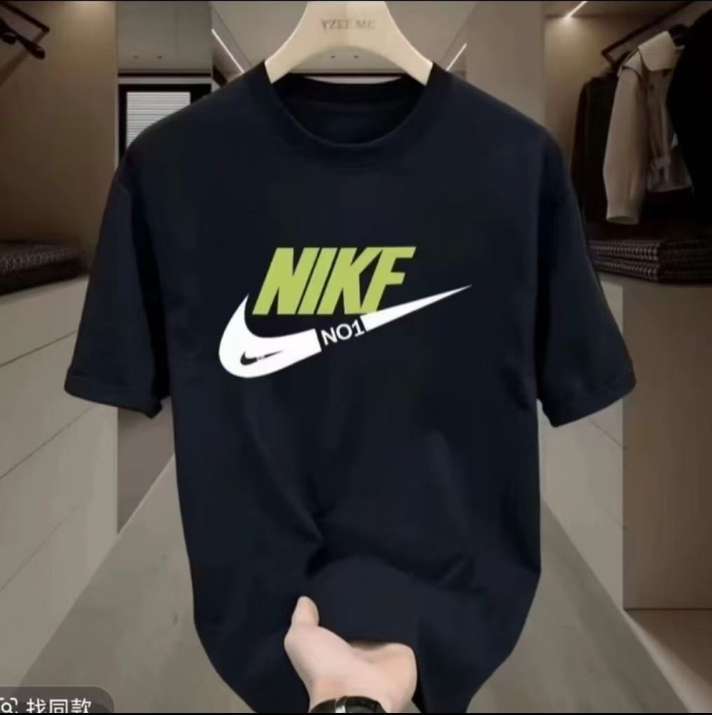 夏款纯棉短袖圆领百搭男士潮流时尚休闲夏季宽松