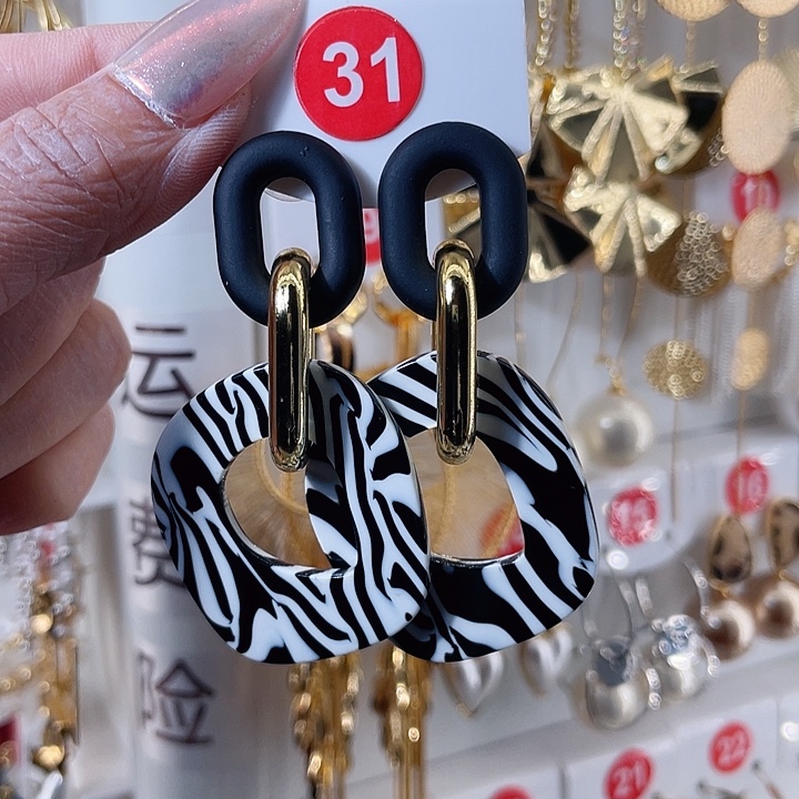 仿珍珠铁合金合金饰品耳环26