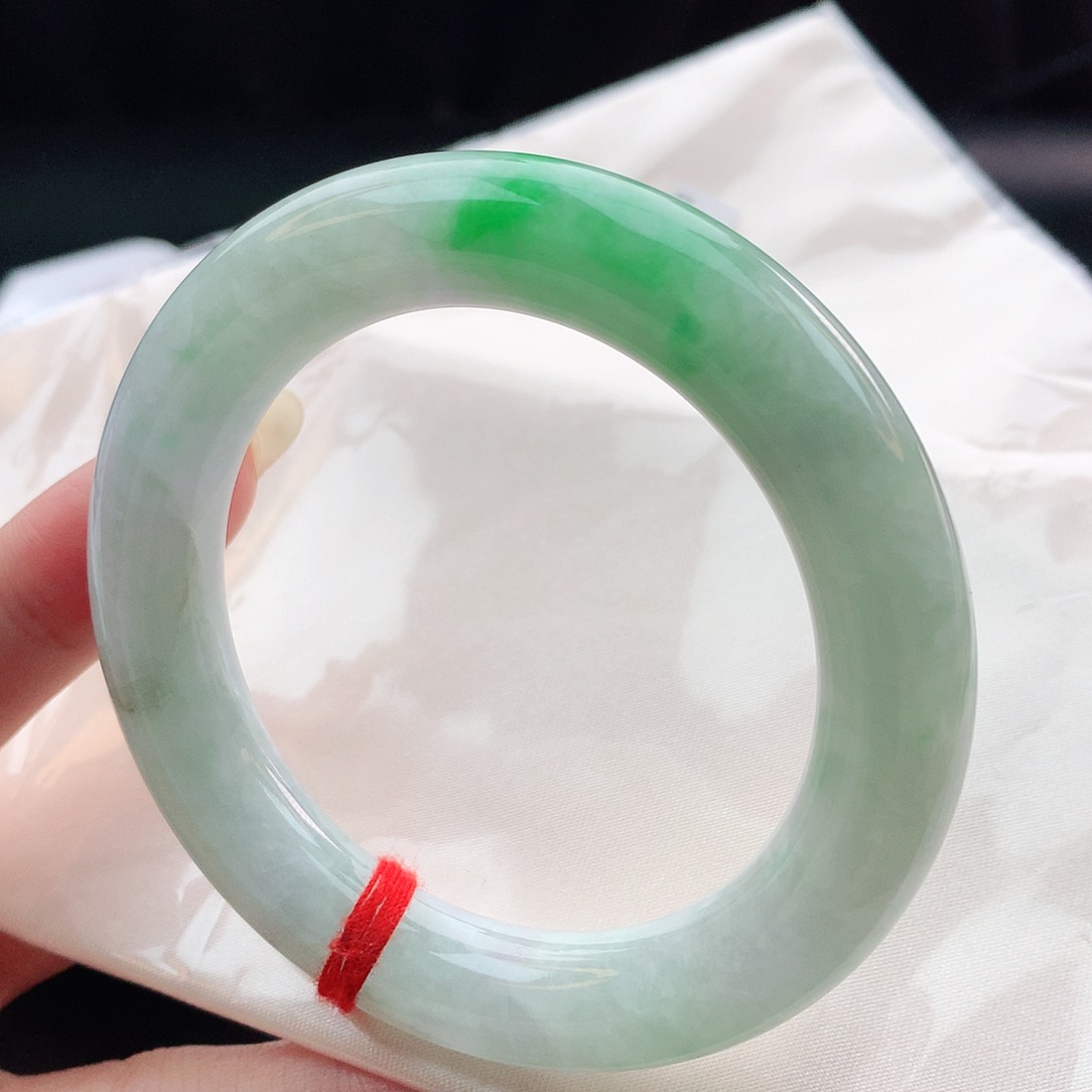 翡翠手镯未镶嵌56圆条882103