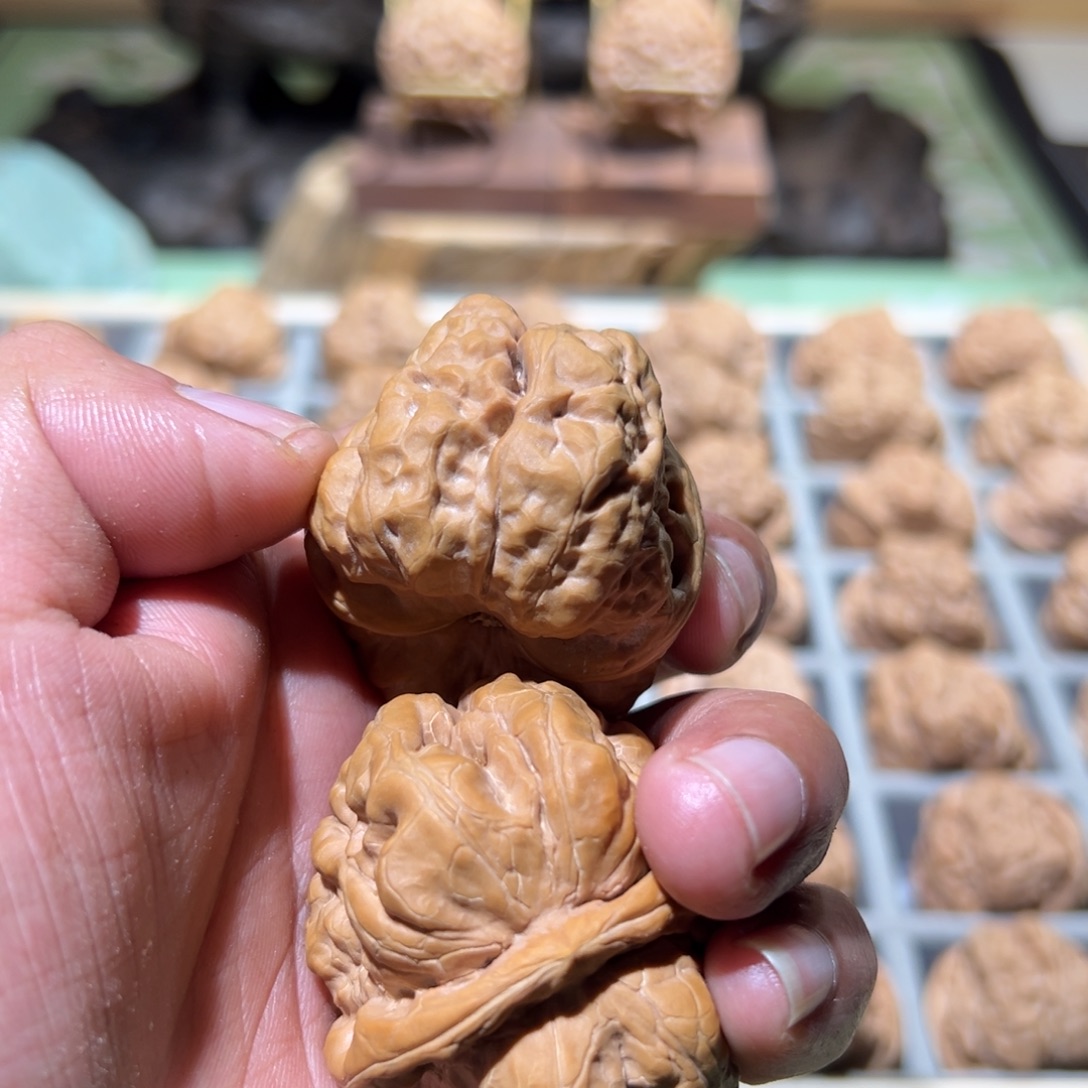 对***妨菩提籽类文玩核桃蛤蟆头