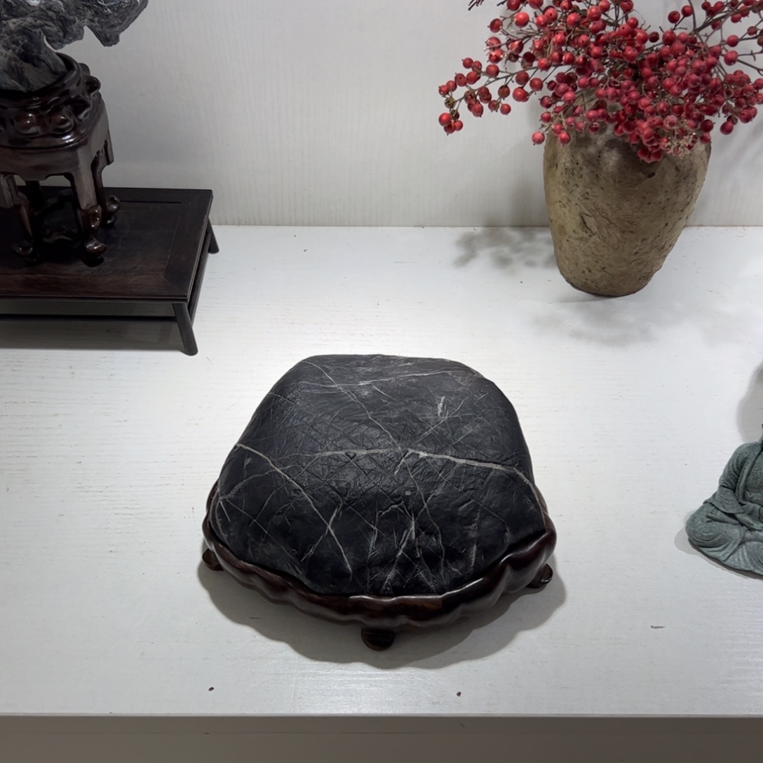 用***2灵璧石精品禅石摆件