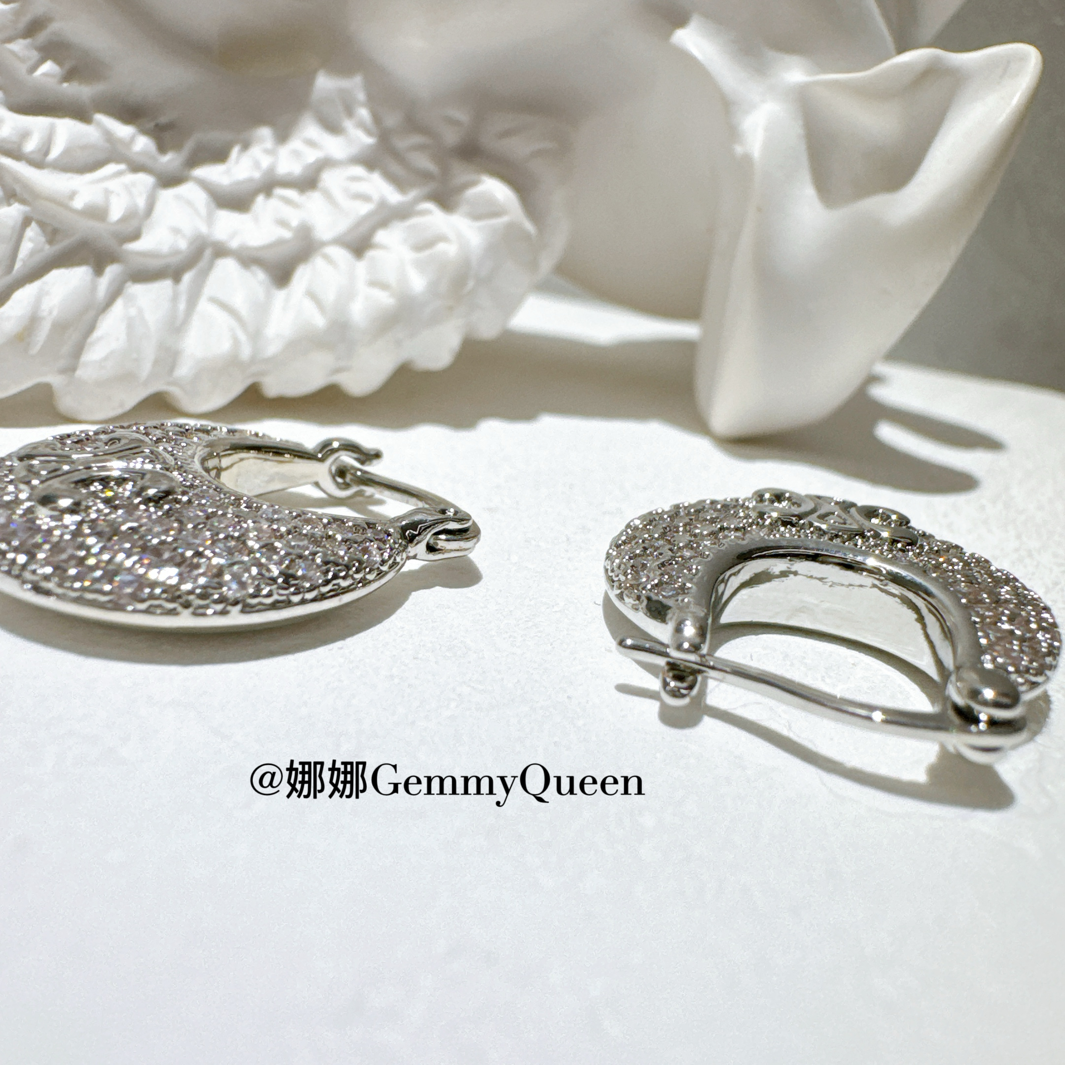 铜合金合成锆石耳饰 娜娜GemmyQueen耳环GQ06893