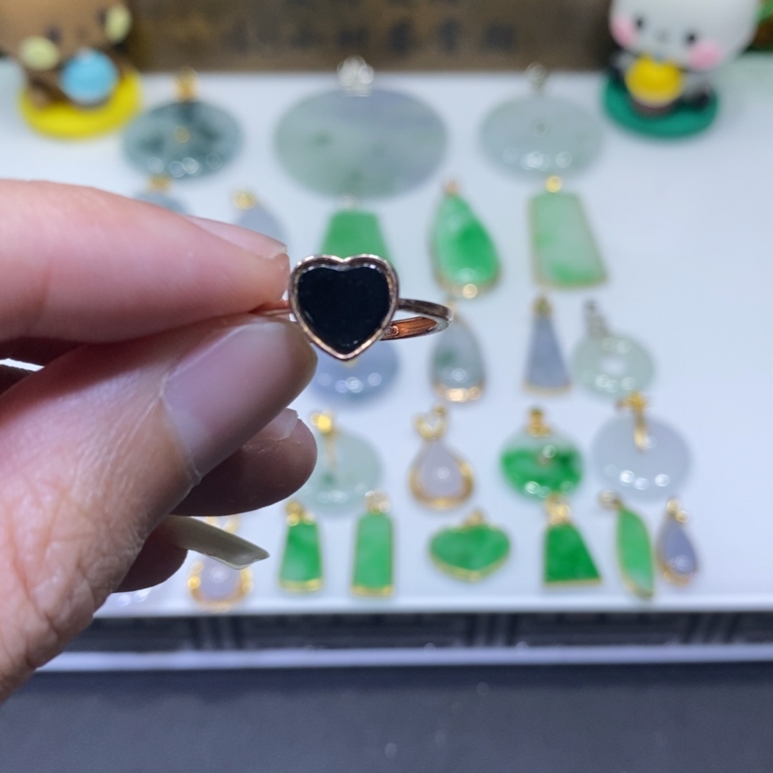 翡翠银S925镶嵌吊坠(不含链)