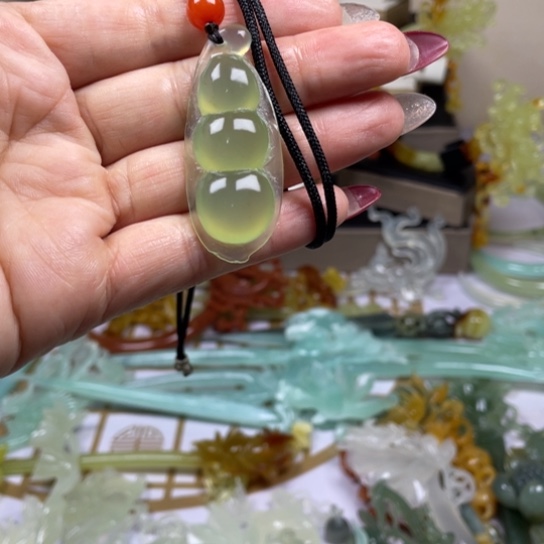 蛇纹石玉发饰未镶嵌