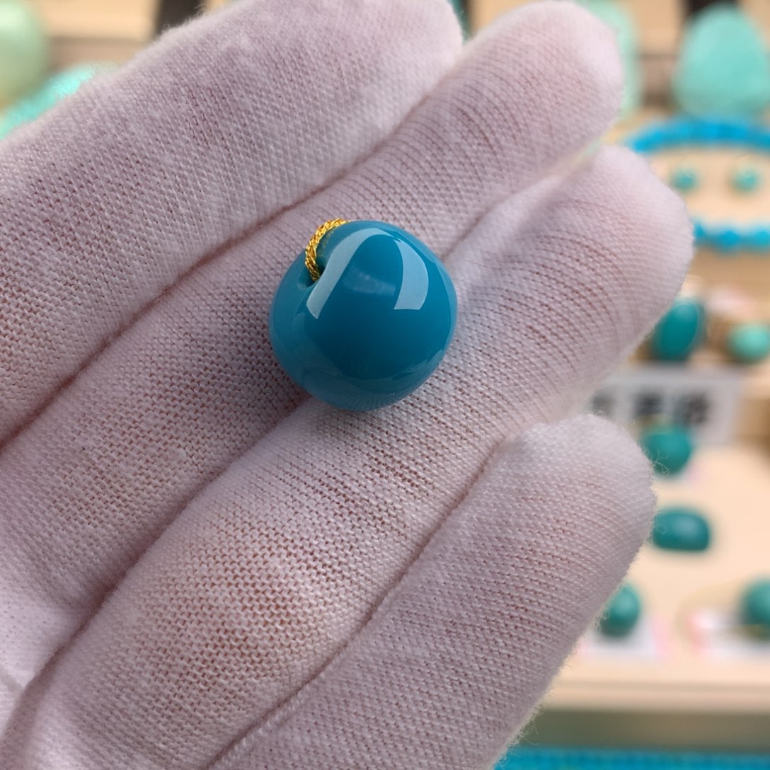 绿松石珠宝奇石未镶嵌14.5