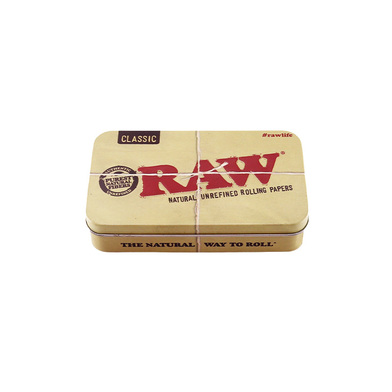 RAW创意马口铁 储物盒 大容量手卷烟盒 正品系列马卡龙烟盒