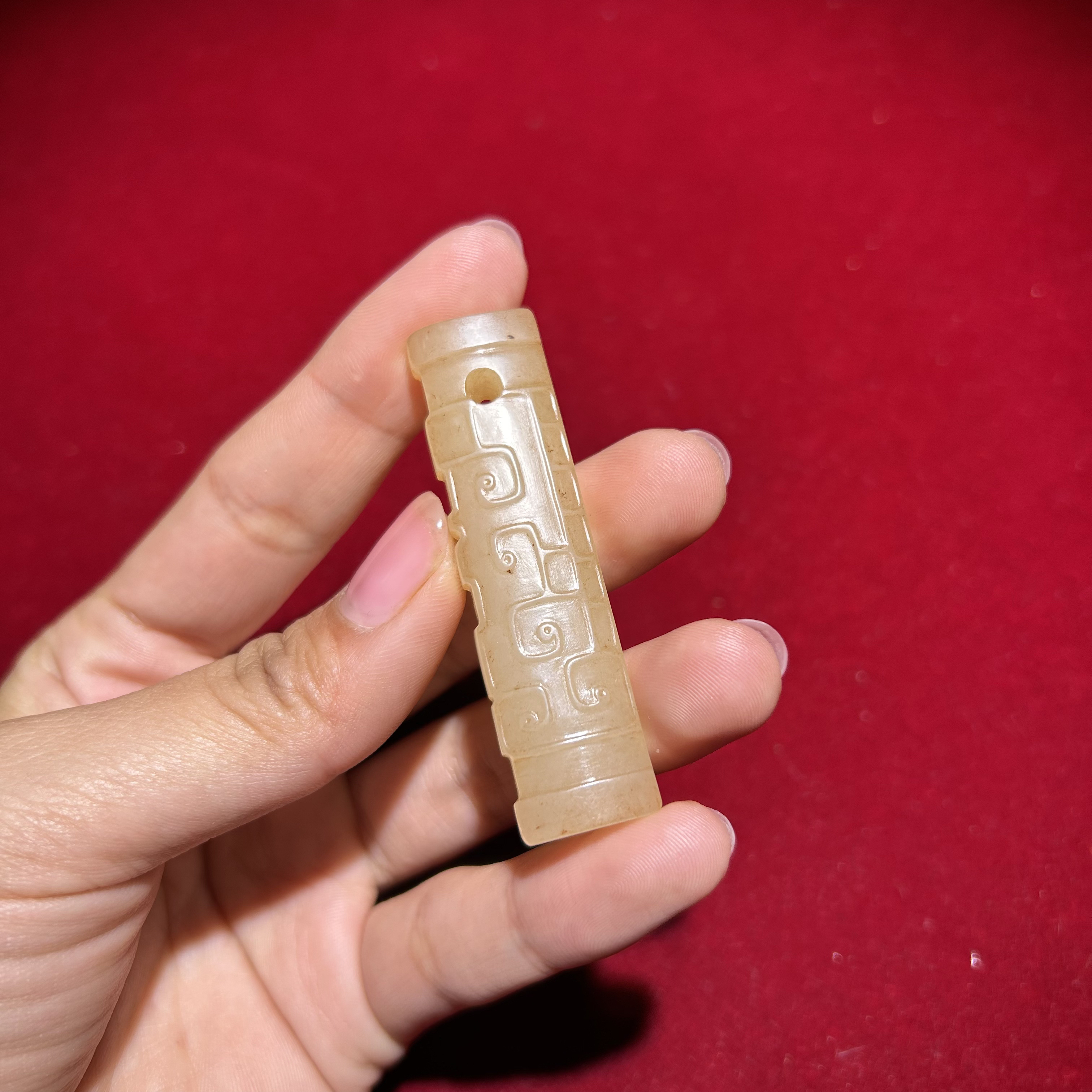 玲珑古玉收藏和田玉柄型器